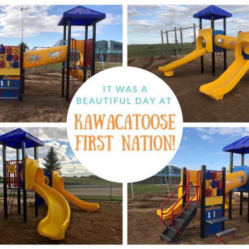 thank you Kawacatoose First Nation for letting us install your new playground!