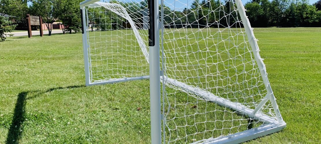 Picture showing the UNIGOAL soccer net.