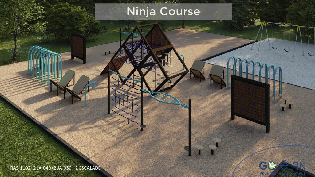 Image of Ninja Course Themed Playground